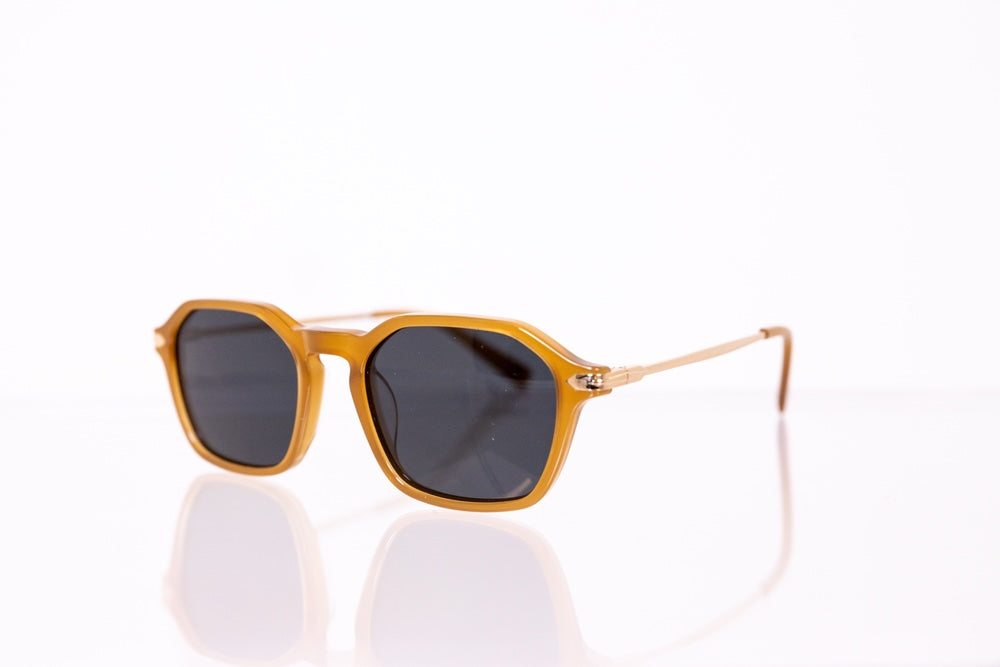 Topaz brown square sunglasses