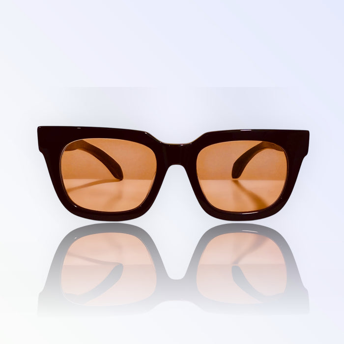 Isidore wayfarer peach sunglasses