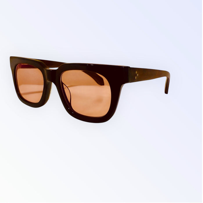 Isidore wayfarer peach sunglasses