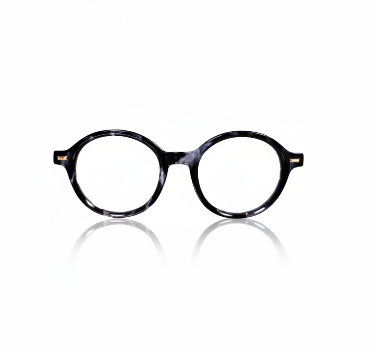 Alexandrite Black Round Eyeglasses