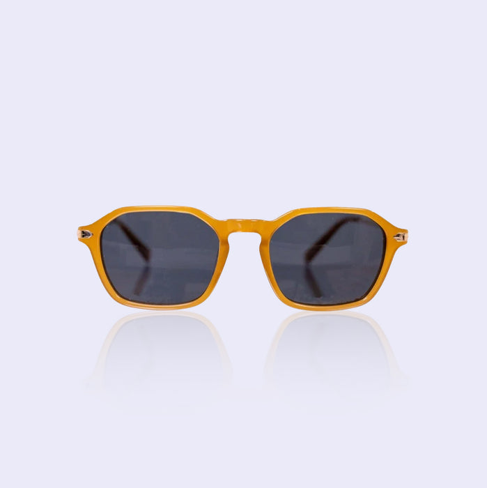 Topaz brown square sunglasses