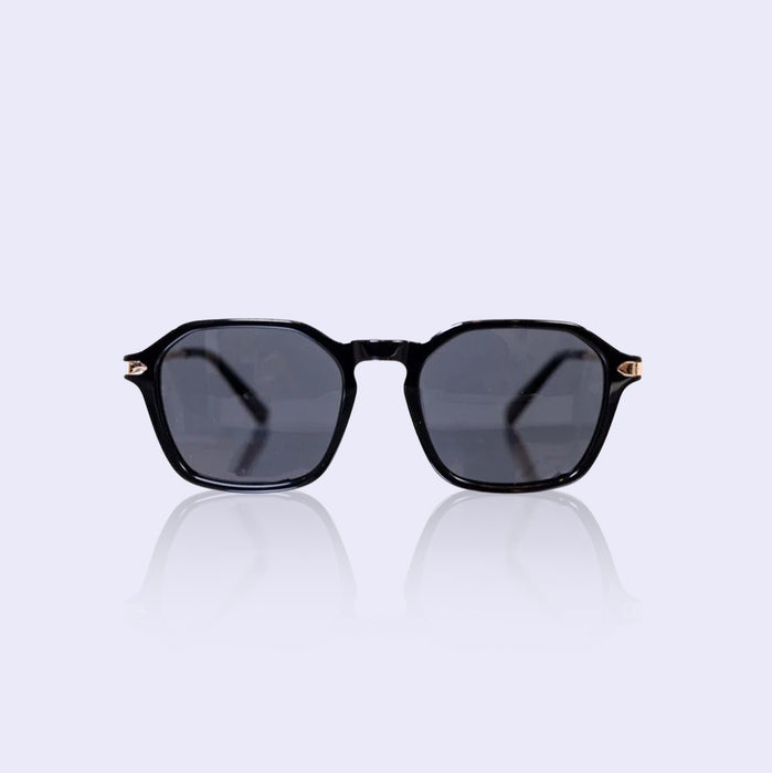 Tourmaline black square sunglasses