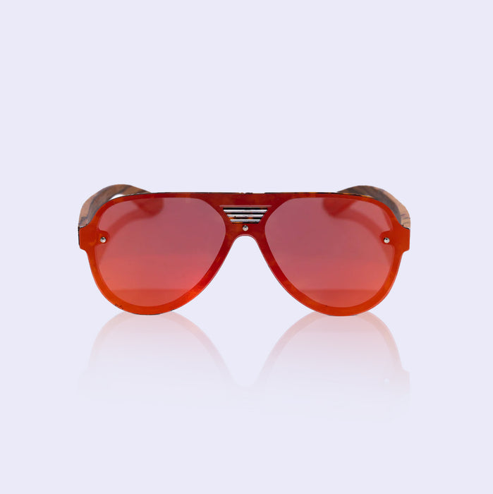 Amber orange aviator reflectors