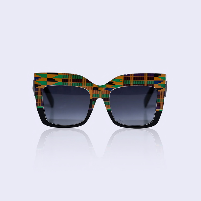 KB Kente Black Oversized Eyeglasses