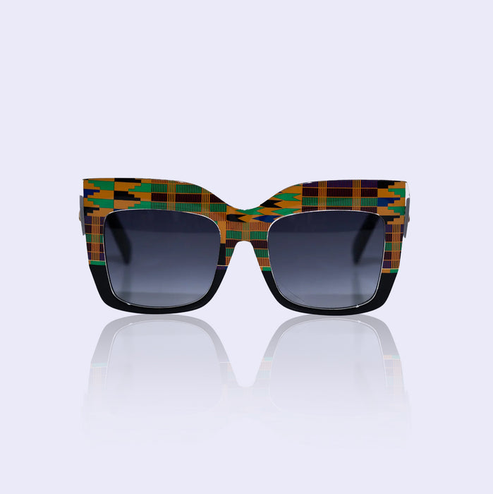 KB kente oversized cat eye sunglasses