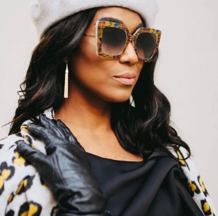 Afi Kente cat eye sunglasses